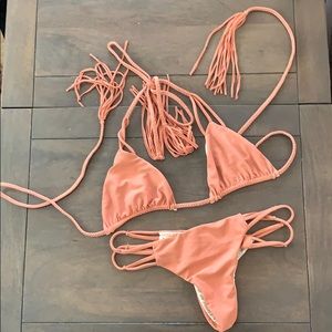 Acacia braided triangle top bikini medium large